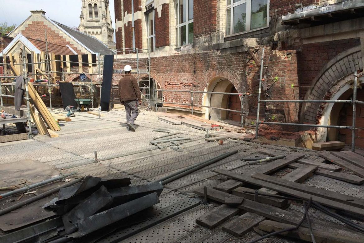 Gros œuvre| Aménagement de la Bibliothèque de l’Institut d’Education Permanente (I.E.P) à Lille (59)