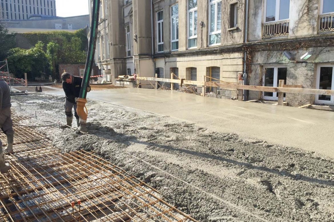 Beton armé - Lycée Notre Dame de la Paix à Lille